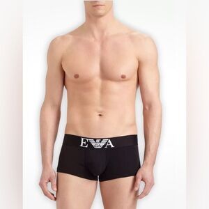 Emporio Armani Cotton Stretch Trunk Size Medium Black